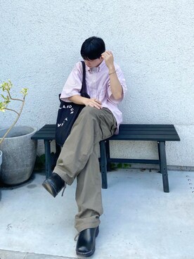 「LABOUR AND WAIT（レイバーアンドウェイト）のアイテム」を使った、kojiさん（メンズ・173cm）の夏コーディネート