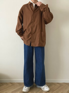 「DIGAWEL（ディガウェル）のアイテム（トップス）」を使った、kojiさん（メンズ・173cm）の冬コーディネート