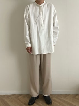 「CHAMULA（チャムラ）のアイテム」を使った、kojiさん（メンズ・173cm）の夏コーディネート