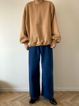 「CHAMULA（チャムラ）のアイテム」を使った、kojiさん（メンズ・173cm）の冬コーディネート