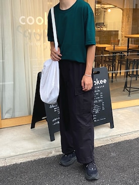 「kha:ki（カーキ）のアイテム」を使った、kojiさん（メンズ・173cm）の夏コーディネート