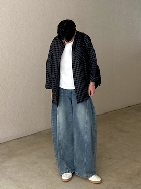 「REBALANCE（リバランス）のアイテム」を使った、kojiさん（メンズ・174cm）の春コーディネート