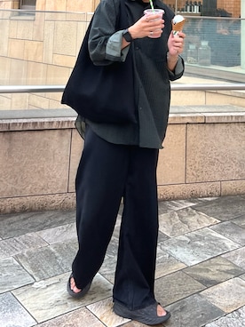 「COS（コス）のアイテム（パンツ）」を使った、kojiさん（メンズ・173cm）の夏コーディネート
