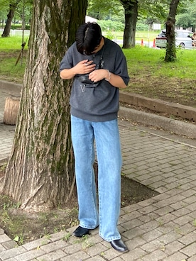 「LUENNA（ルエナ）のアイテム」を使った、kojiさん（メンズ・174cm）の夏コーディネート
