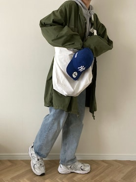 「kha:ki（カーキ）のアイテム」を使った、kojiさん（メンズ・173cm）の春コーディネート