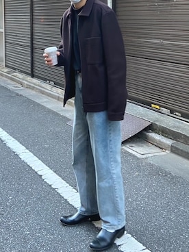 「COS（コス）のアイテム（ジャケット/アウター）」を使った、kojiさん（メンズ・173cm）の冬コーディネート