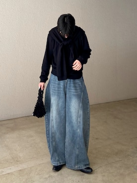 「JNBY（ジェーエヌビーワイ）のアイテム」を使った、kojiさん（メンズ・174cm）の冬コーディネート