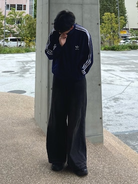 「アイテム（ジャージ）」を使った、kojiさん（メンズ・174cm）の秋コーディネート