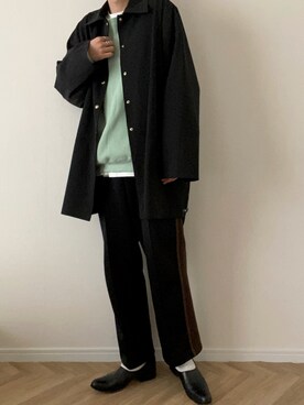 「CHAMULA（チャムラ）のアイテム」を使った、kojiさん（メンズ・173cm）の春コーディネート