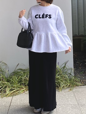 「アイテム（マタニティウェア/グッズ）」を使った、K.Hさん（レディース・157cm）の秋コーディネート