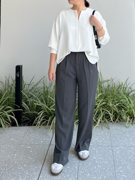 「ぽっちゃり」｜K.Hさん（レディース・157cm）の秋コーディネート