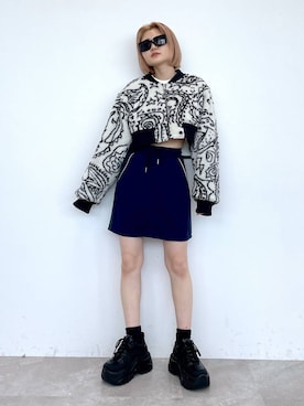 「Anui（アニュイ）のアイテム（ジャケット/アウター）」を使った、macさん（レディース・161cm）の秋コーディネート