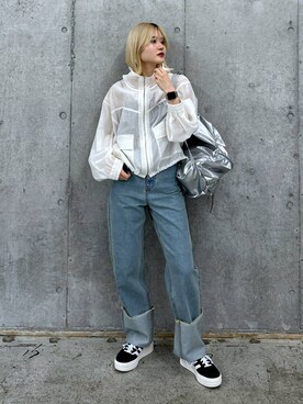 「アイテム（ブルゾン）」を使った、macさん（レディース・161cm・20代）の冬コーディネート