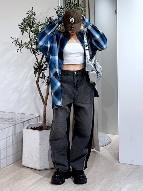 セール】ドッキングデニムパンツ（デニムパンツ）｜PAGEBOY（ページ