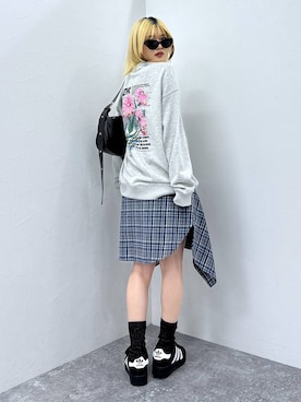 「PBLIM（ページボーイリム）のアイテム（バッグ）」を使った、macさん（レディース・161cm）の夏コーディネート