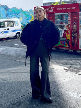 「PBLIM（ページボーイリム）のアイテム（ブルゾン）」を使った、macさん（レディース・161cm）の秋コーディネート