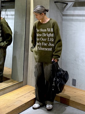 「PBLIM（ページボーイリム）のアイテム（パンツ）」を使った、macさん（レディース・162cm）の秋コーディネート