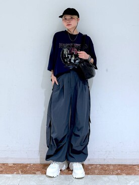 「PBLIM（ページボーイリム）のアイテム（バッグ）」を使った、macさん（レディース・161cm）の夏コーディネート