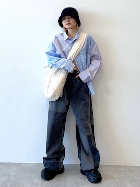 「Anui（アニュイ）のアイテム（バッグ）」を使った、macさん（レディース・161cm）の秋コーディネート