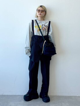 「Anui（アニュイ）のアイテム（バッグ）」を使った、macさん（レディース・161cm）の秋コーディネート