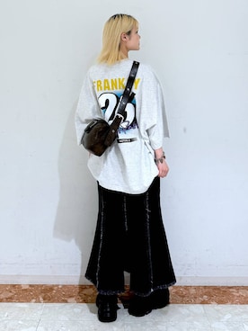 「PBLIM（ページボーイリム）のアイテム（バッグ）」を使った、macさん（レディース・161cm）の夏コーディネート