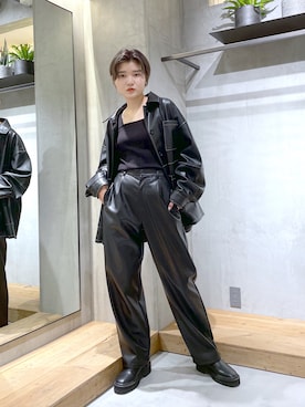「アイテム（ブルゾン）」を使った、macさん（レディース・161cm）の秋コーディネート