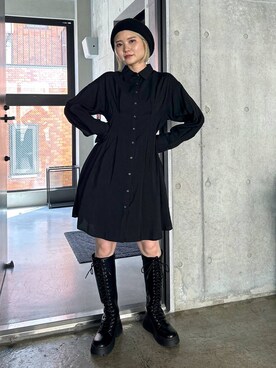 「PAGEBOY（ページボーイ）のアイテム（ハンチング/ベレー帽）」を使った、macさん（レディース・161cm）の秋コーディネート