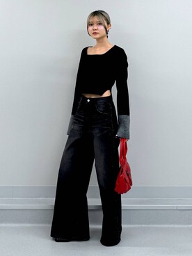 「PBLIM（ページボーイリム）のアイテム（バッグ）」を使った、macさん（レディース・162cm）の秋コーディネート