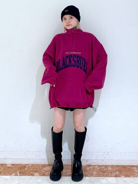 「PBLIM（ページボーイリム）のアイテム（その他トップス）」を使った、macさん（レディース・161cm）の冬コーディネート