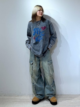 「PBLIM（ページボーイリム）のアイテム（パンツ）」を使った、macさん（レディース・162cm）の秋コーディネート