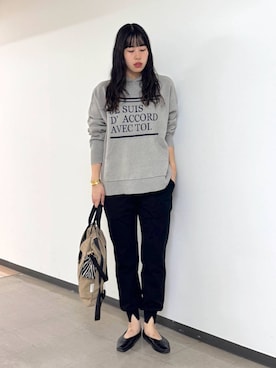 「アイテム（バングル/リストバンド）」を使った、ちさん（レディース・175cm・20代）の秋コーディネート