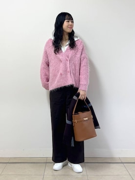 「BARNYARDSTORM（バンヤードストーム）のBARNYARDSTORM / ウォームストレッチチノパンツ / マシンウォッシャブル（チノパンツ）」を使った、ちさん（レディース・175cm）の秋コーディネート