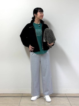 「アイテム（その他小物）」を使った、ちさん（レディース・175cm）の冬コーディネート