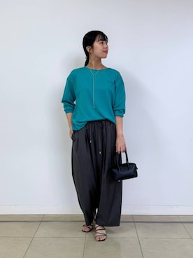 「アイテム（ハンドバッグ）」を使った、ちさん（レディース・175cm）の夏コーディネート