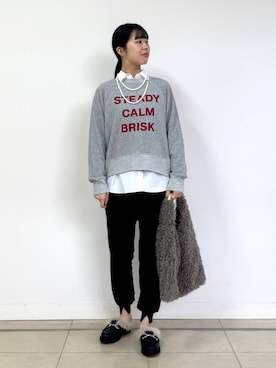 「アイテム（その他小物）」を使った、ちさん（レディース・175cm）の秋コーディネート