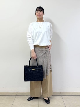 「COTTO（コトゥー）のアイテム」を使った、ちさん（レディース・175cm）の春コーディネート