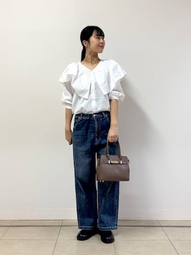 「アイテム（ショルダーバッグ）」を使った、ちさん（レディース・175cm）の夏コーディネート