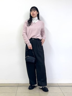 「アイテム（アクセサリー）」を使った、ちさん（レディース・175cm）の秋コーディネート