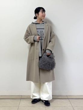 「アイテム（チェスターコート）」を使った、ちさん（レディース・175cm・20代）の秋コーディネート