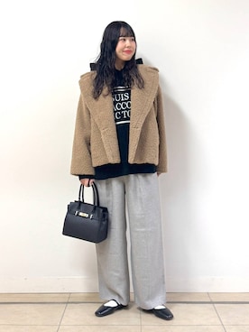 「アイテム（ピーコート）」を使った、ちさん（レディース・175cm・20代）の秋コーディネート