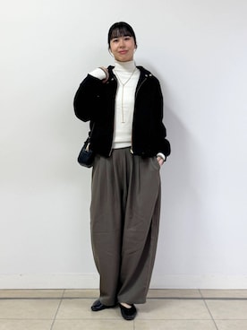 「アイテム（バッグ）」を使った、ちさん（レディース・175cm）の秋コーディネート