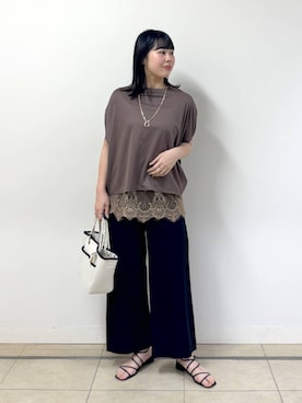 「BARNYARDSTORM（バンヤードストーム）のアイテム（バッグ）」を使った、ちさん（レディース・175cm）の春コーディネート