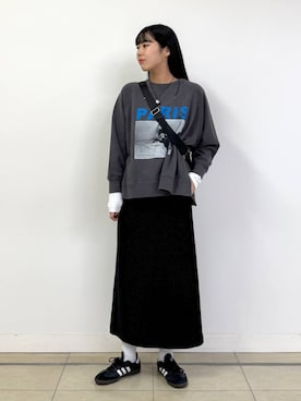 「アイテム（その他小物）」を使った、ちさん（レディース・175cm）の秋コーディネート