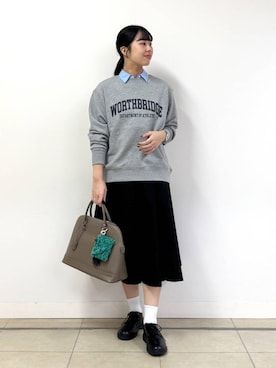 「アイテム（キーホルダー）」を使った、ちさん（レディース・175cm）の秋コーディネート