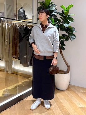 「アイテム（スウェット）」を使った、ちさん（レディース・175cm・20代）の秋コーディネート