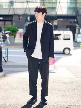 「UNITED TOKYO（ユナイテッドトウキョウ）のアイテム（その他アウター）」を使った、Motokiさん（メンズ・173cm）の秋コーディネート