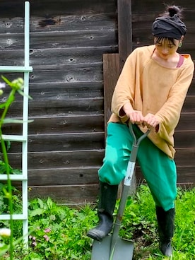 「ｎ’Or（ノアール）のアイテム（パンツ）」を使った、あやこさん（レディース・152cm）の夏コーディネート