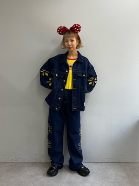「HELLO.SANFRANCISCO（ハローサンフランシスコ）のアイテム（ジャケット/アウター）」を使った、こざるさん（レディース・158cm）の夏コーディネート