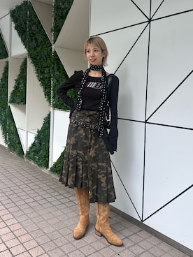 「アイテム（その他小物）」を使った、こざるさん（レディース・158cm）の秋コーディネート