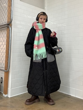 「アイテム（その他アウター）」を使った、こざるさん（レディース・158cm・20代）の秋コーディネート